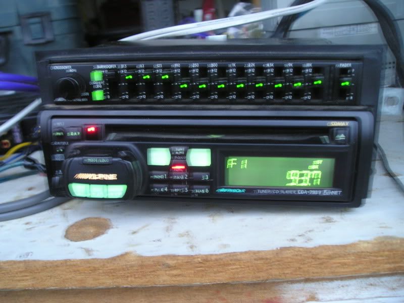 Old school Aline deck, EQ, 4 way XO, audiocontrol esp DIYMobileAudio